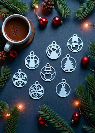 Weihnachtsanhänger-Set Festlicher Glanz