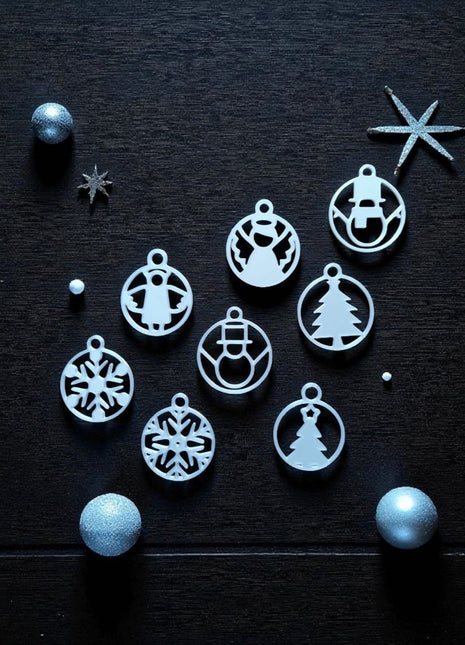 Weihnachtsanhänger-Set Festlicher Glanz