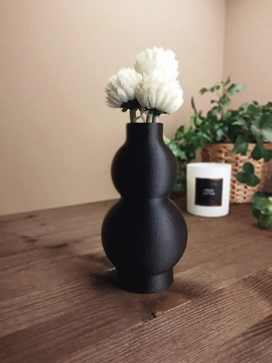 Vase „Curva Duo“ – Moderne Designvase mit doppelter Silhouette - Print Home