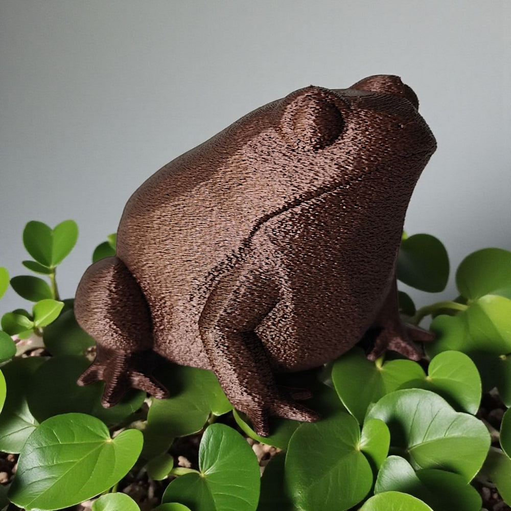 's Kupfer-Fröschl Frosch Figur in Kupferoptik aus PLA, Ansicht 6