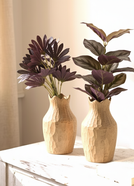 Künstliche Fächerpalme Purpur-Glanz