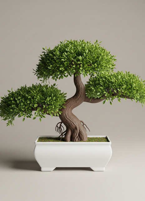 Künstlicher Bonsai-Baum im Topf