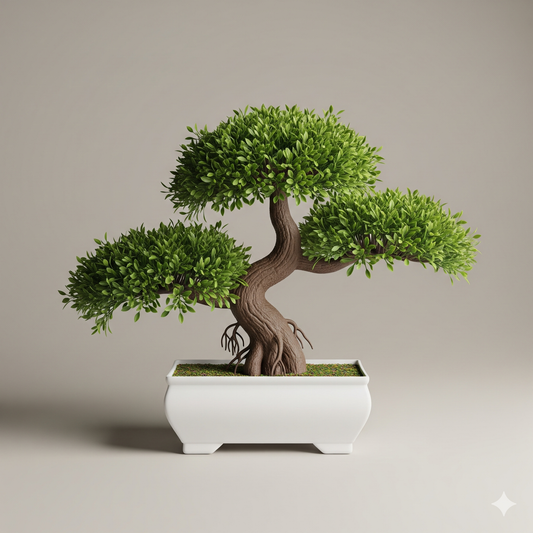 Künstlicher Bonsai-Baum im Topf