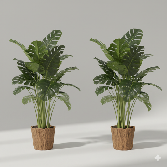 Realistische Monstera-Pflanzen