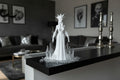 VINTERDRÖM abstrakte Winter-Skulptur aus PLA, Ansicht 4
