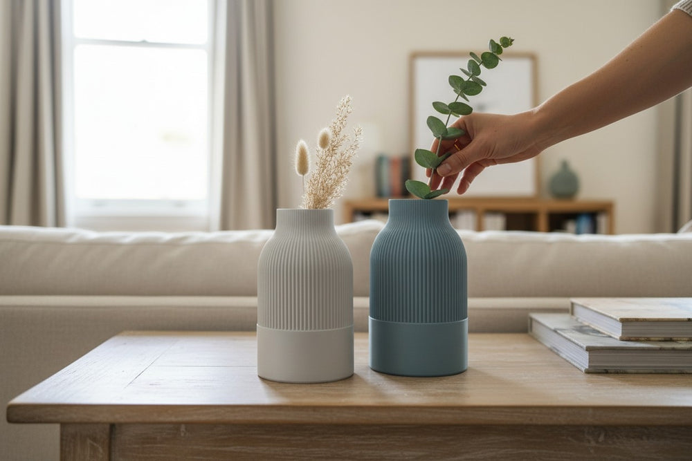JAPANDI Vase im skandinavisch-japanischen Stil aus PLA, Ansicht 5