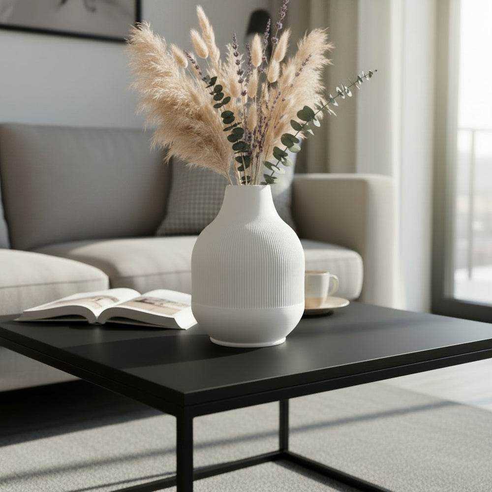 LUGN Harmoni Vase in ruhiger Balance aus PLA, Produktansicht