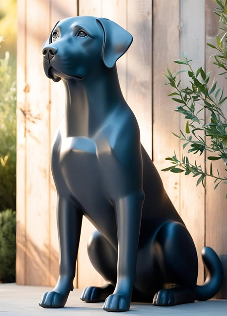 Minimalistische Labrador-Skulptur Loyal Friend