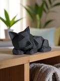 SKUGG Misse Katzen Skulptur als Schattenriss aus PLA, weitere Ansicht