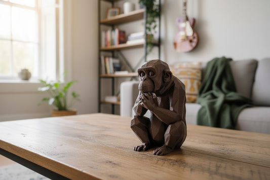 Design-Affe „Vero“ – Stylische Geometrische Deko-Figur