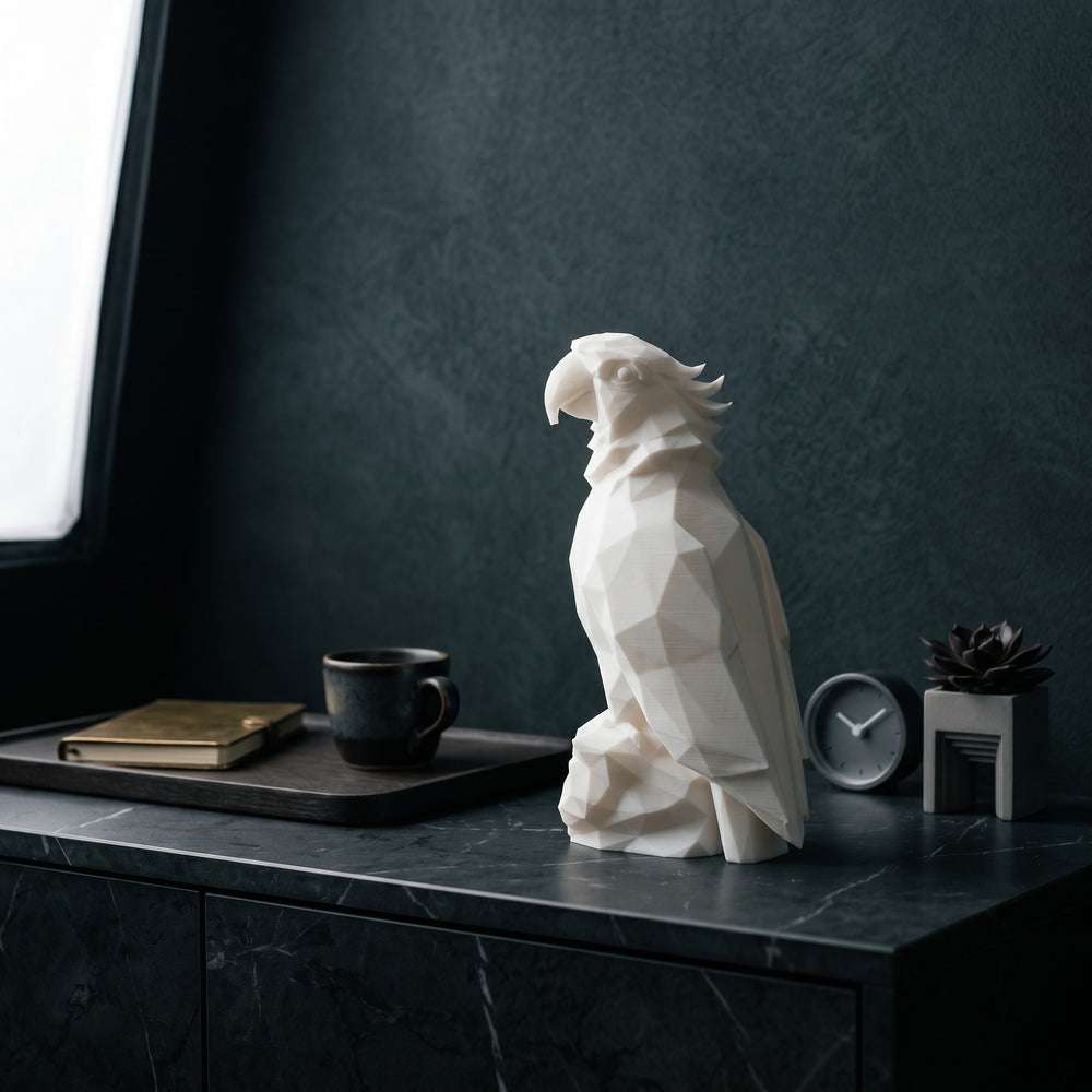's Federn-Standl Vogel Skulptur aus PLA, Ansicht 4