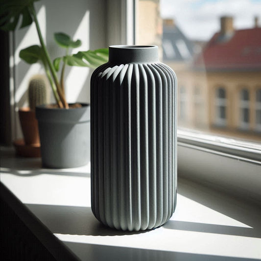 „Linea“ – Geriffelte Design-Vase