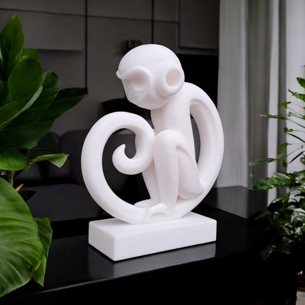 CIRKEL Vän runde Skulptur mit Öffnung aus PLA, weitere Ansicht