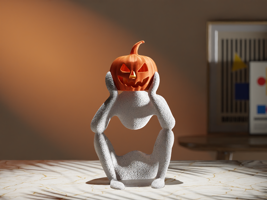 Nobody Pumpa – Kürbis-Skulptur für die Herbstdeko