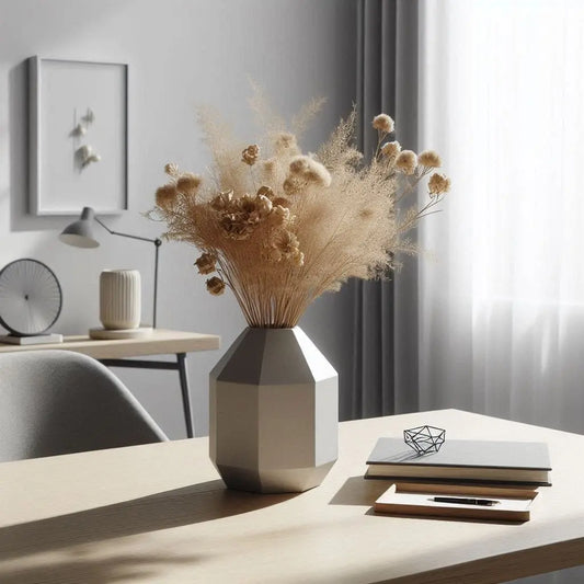 Vase „Octave“ – Minimalistische Designvase mit achteckiger Form - Print Home