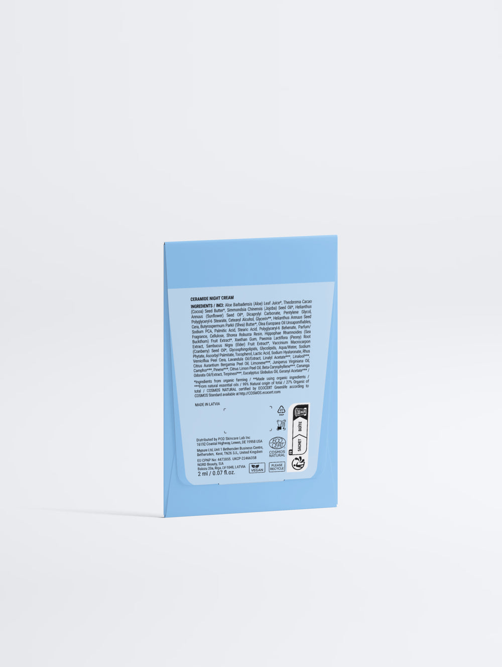 Ceramid Barriere Nachtcreme (Probe-Beutel)