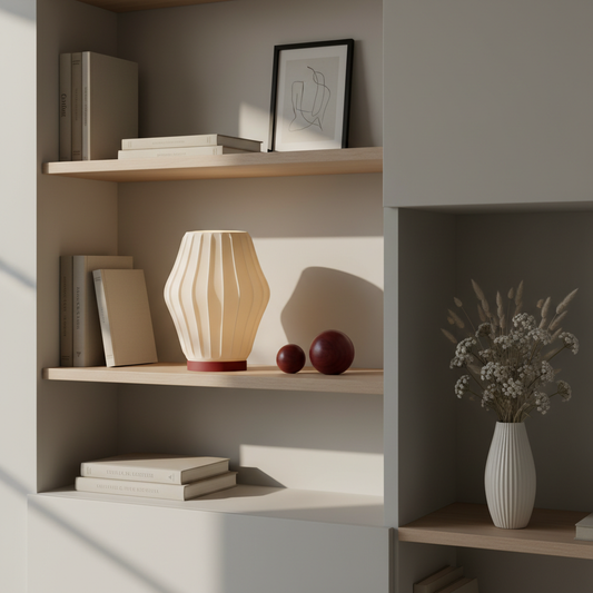 Raffla – Große skulpturale Design-Tischlampe aus dem 3D-Drucker | Print Light