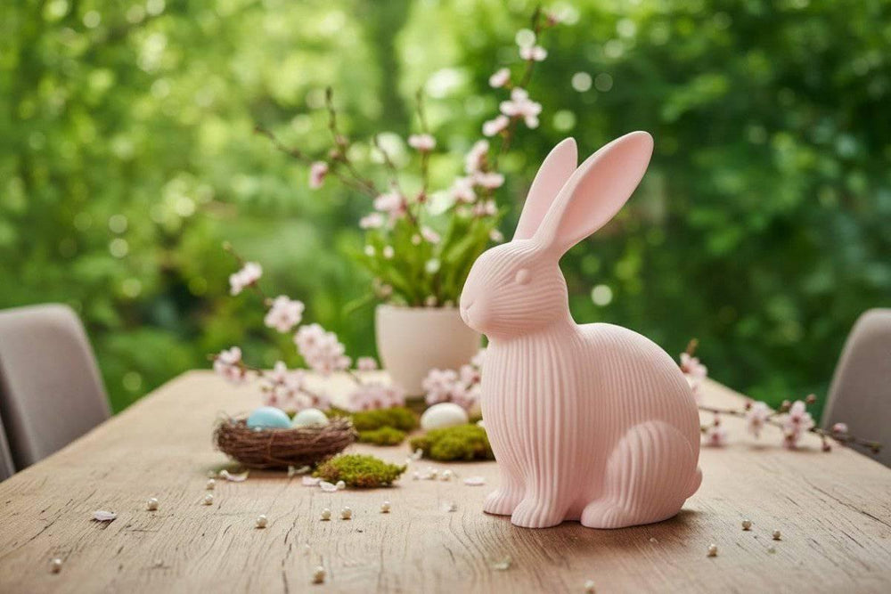 Deko-Hase „Pure Spring“ – Minimalistische Osterfigur - Print Home