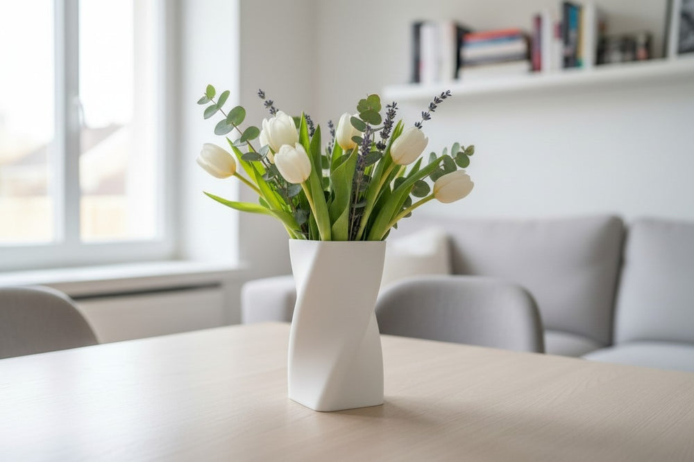 SNURRAD Vaser Vase mit gedrehter Form aus PLA, 3D-gedruckt