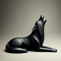 STILLA Ulv Wolf Skulptur aus PLA, 3D-gedruckt, Produktansicht