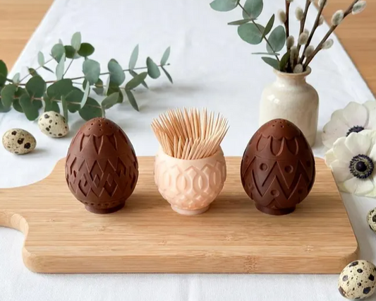 Osterset „Egg Harmony“ – Salz-, Pfefferstreuer & Zahnstocherhalter (3er Set)