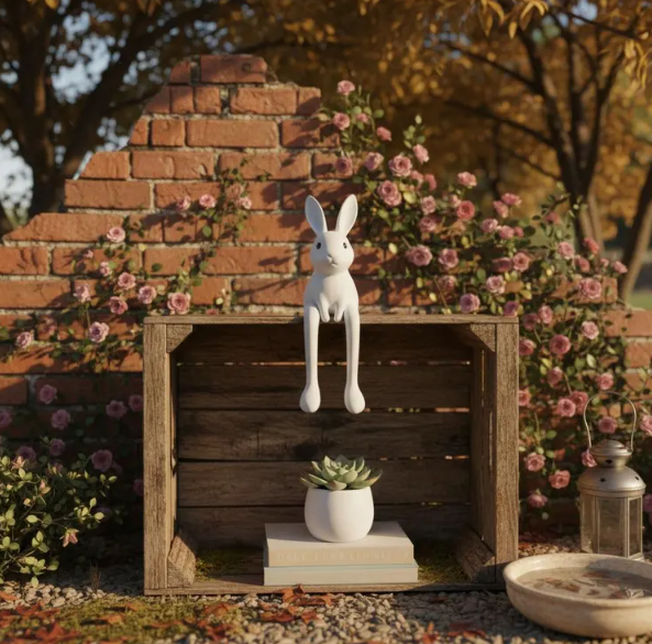 Deko-Hase „Shelf Buddy“ – Moderne Osterfigur