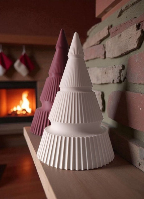 Minimalistisches Tannenbaum-Set „Duo Modern“ – 2-teiliges Deko-Set