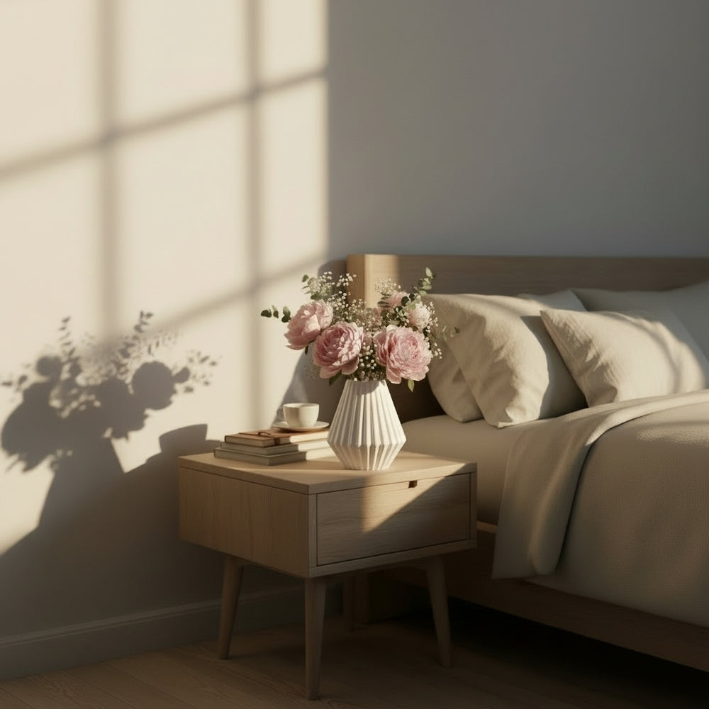 RENT Mönster Vase mit Musterrelief aus PLA, Detailansicht