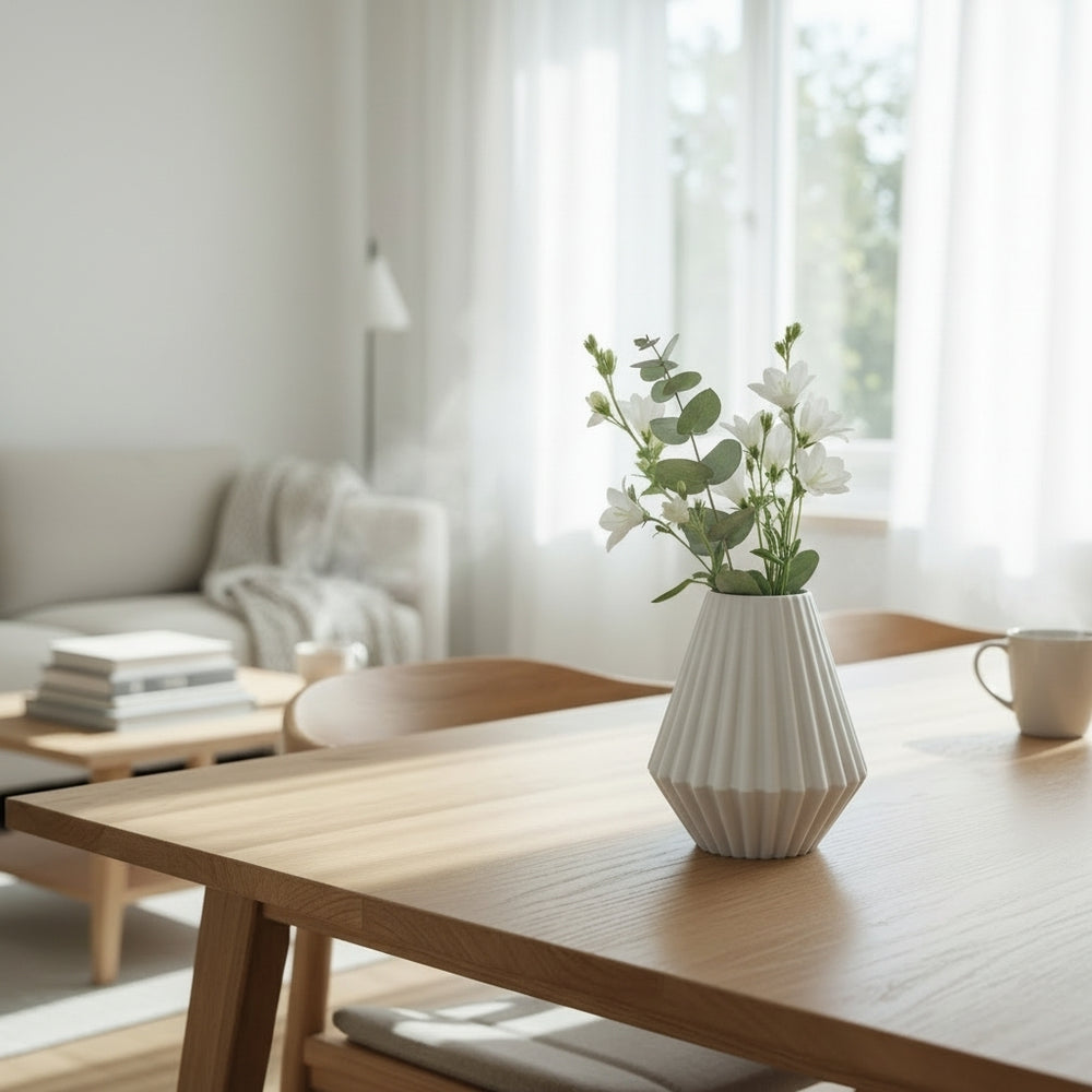 RENT Mönster Vase mit Musterrelief aus PLA, Ansicht 7
