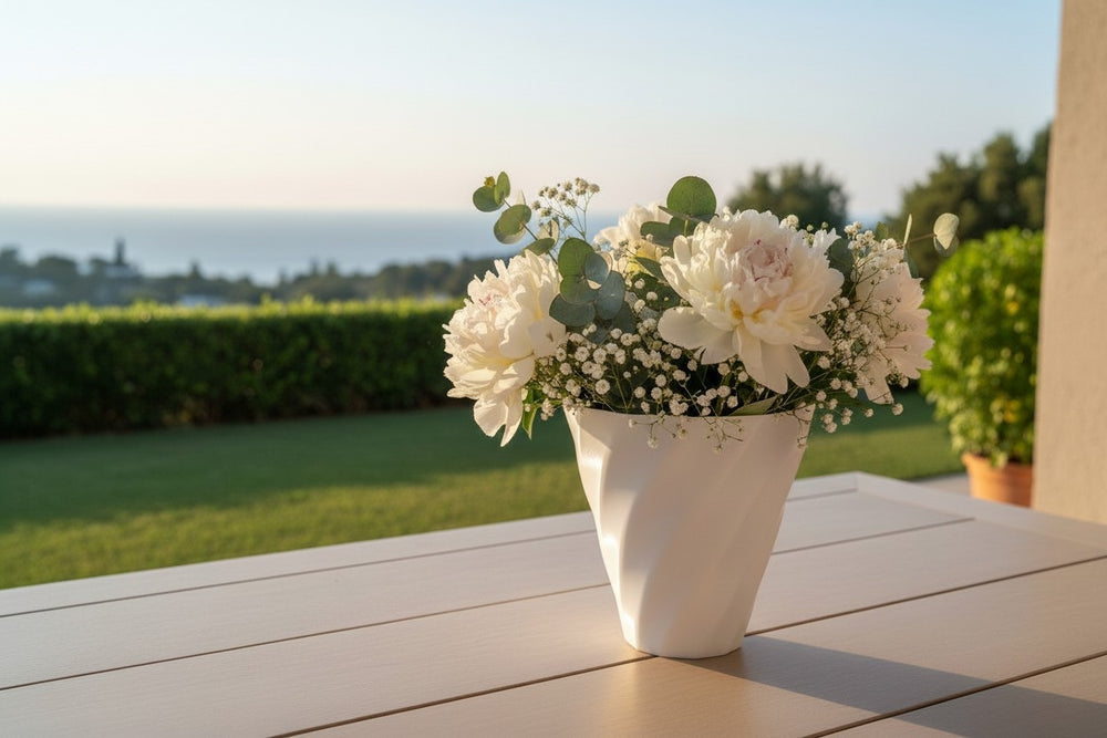 LJUS Blomma Vase in Blütenform aus PLA, Detailansicht