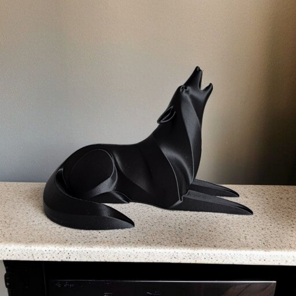 STILLA Ulv Wolf Skulptur aus PLA, Detailansicht