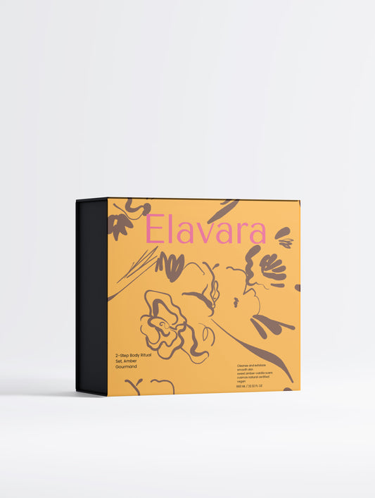 2-Step Body Ritual Set, Amber Gourmand