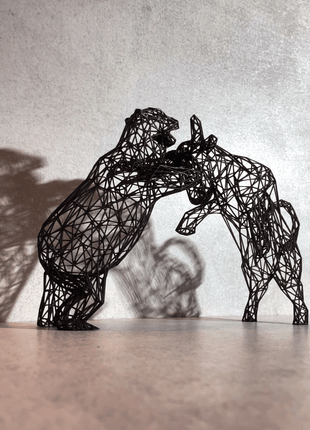 Bull vs. Bear Market Statue - Decor Sculpture - Print HomeBull vs. Bear Market Statue - Decor Sculpture3DOffice3DOfficeBull vs. Bear Market Statue - Decor SculptureShopify Collective246 .01