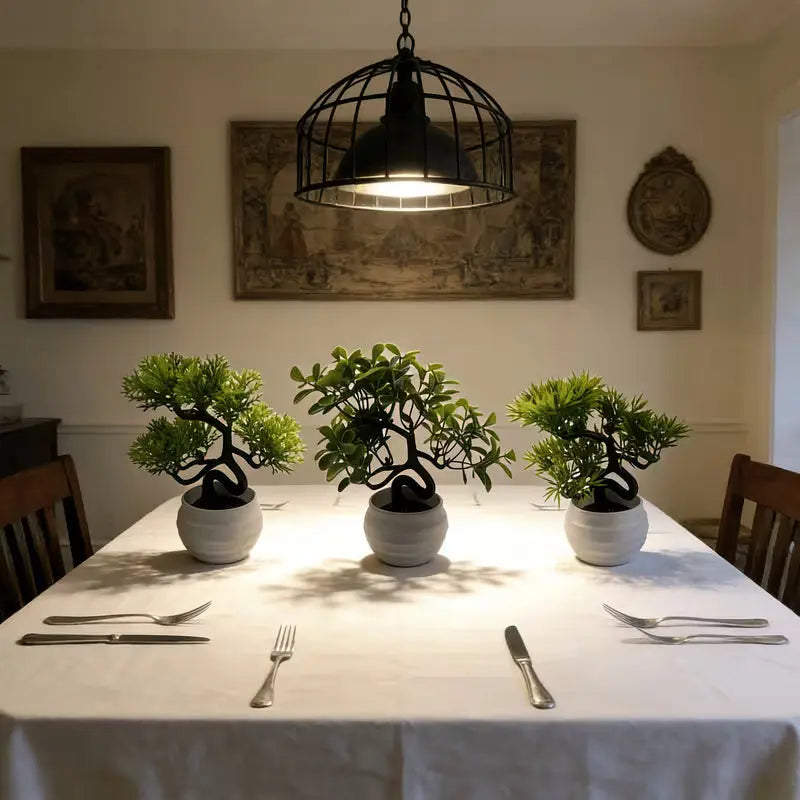 Künstlicher Bonsai im Keramiktopf – Realistische Tisch- & Wohnraumdeko - Print Home