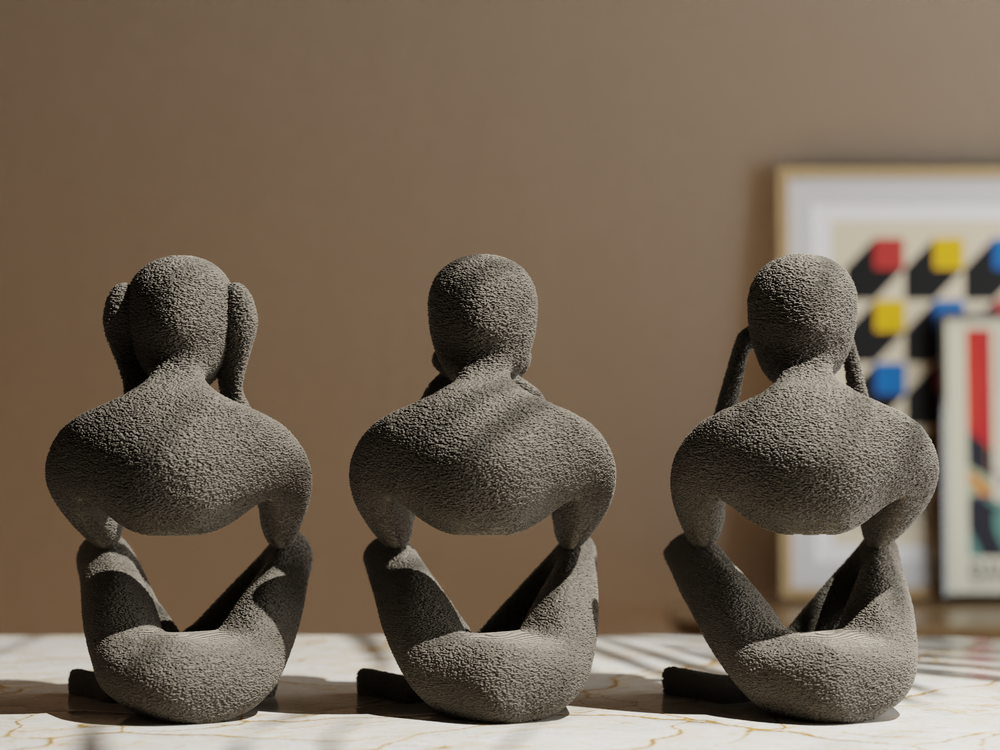 Nobody "Visdom" – 3er-Set Skulpturen