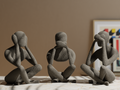 Nobody "Visdom" – 3er-Set Skulpturen