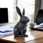 MÖRBY schwarzer Low Poly Hase moderne geometrische Dekoration für stilvolle Einrichtung