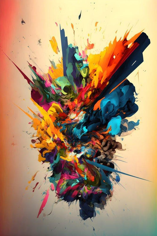 "Neon Flux" – Futuristische abstrakte Lichtkunst Print Home  Print Home