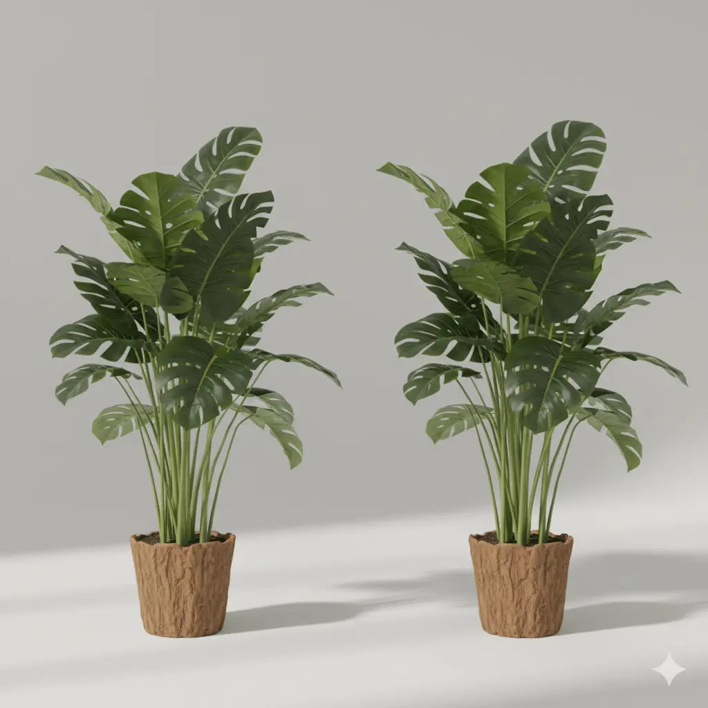Realistische Monstera-Pflanzen - Print Home