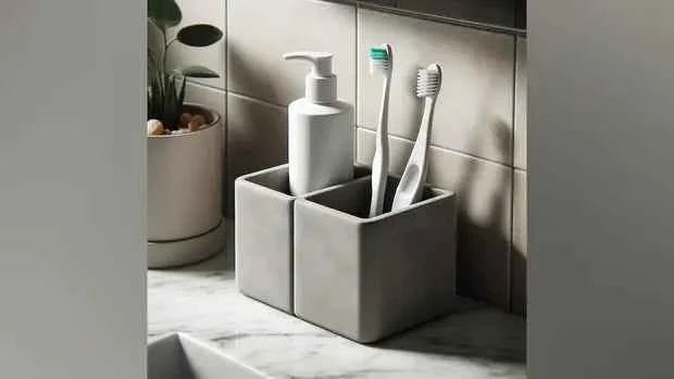 Twin Block - Zahnbürstenbecher-Set - Print Home