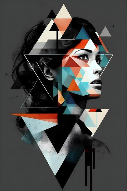"Vibrant Burst" – Dynamische Pop-Art Illustration mit 3D-Tiefeneffekt Print Home  Print Home