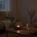 Design-Teelichthalter „Sphere“ – Minimalistisches Windlicht aus mattem Keramik-Finish - Print Home