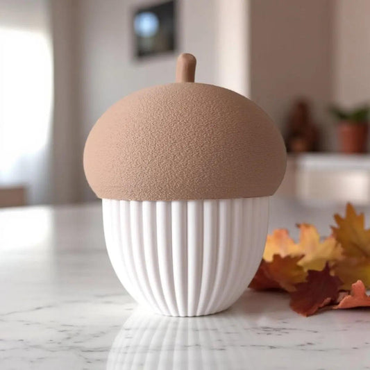 LED-Tischleuchte „Golden Autumn“ – Stilvolle Eichel-Lampe im Skandi-Design - Print Home