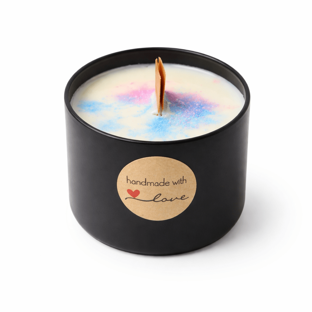 Limited Edition Osterkerze – Handmade Duftkerze im mattschwarzen Glas - Print Home