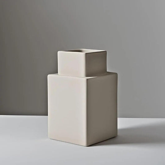 Vase „Block One“ – Modernes quadratisches Design - Print Home