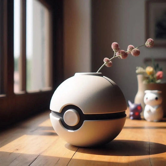 Vase „Capture“ – Kugelförmige Designvase mit ikonischem Mittelring - Print Home
