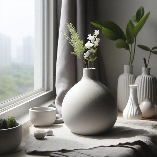 Vase „Goccia“ – Minimalistische Designvase in Tropfenform - Print Home