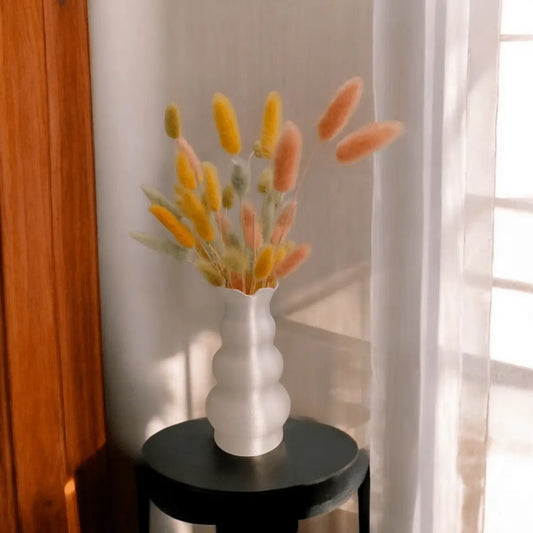 Vase „Tulipa Play“ – Verspielte Designvase mit Blütenkopf-Form - Print Home