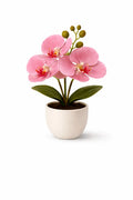 Künstliche Orchidee im Topf – Dekorative Blütenpflanze | Verschiedene Farben - Print Home