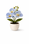 Künstliche Orchidee im Topf – Dekorative Blütenpflanze | Verschiedene Farben - Print Home